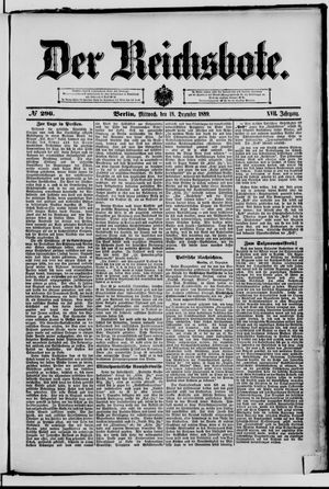 Der Reichsbote vom 18.12.1889