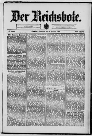 Der Reichsbote vom 28.12.1889