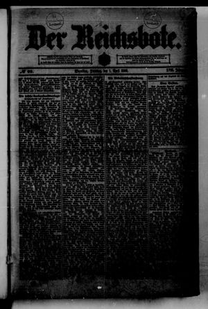 Der Reichsbote vom 01.04.1890