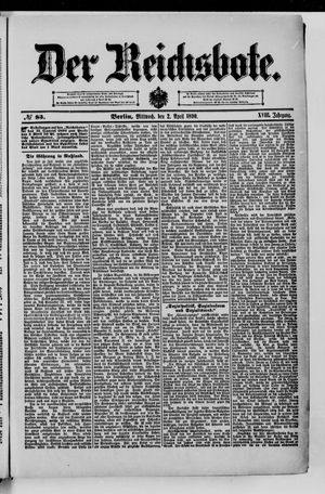 Der Reichsbote vom 02.04.1890