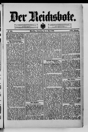 Der Reichsbote vom 03.04.1890