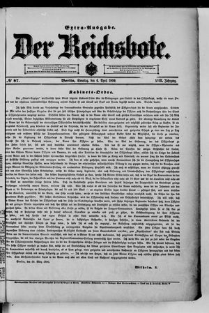 Der Reichsbote on Apr 6, 1890
