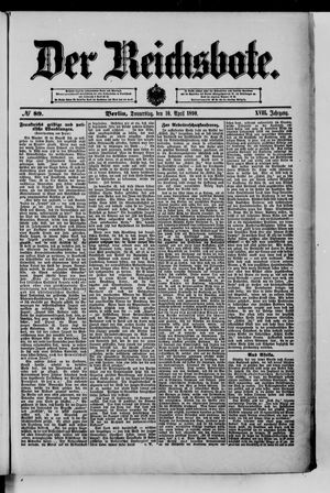 Der Reichsbote on Apr 10, 1890