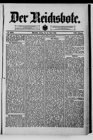 Der Reichsbote on Apr 25, 1890
