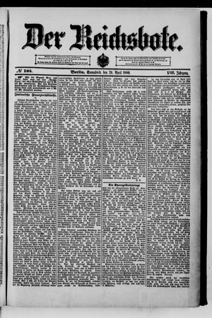 Der Reichsbote vom 26.04.1890