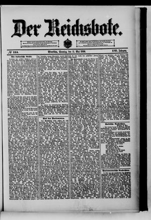 Der Reichsbote on May 11, 1890