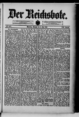 Der Reichsbote vom 14.05.1890