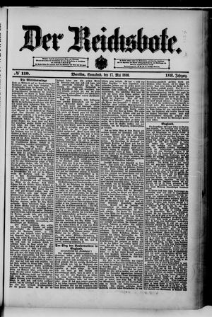 Der Reichsbote on May 17, 1890