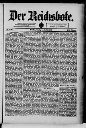 Der Reichsbote on May 18, 1890