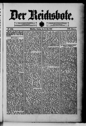 Der Reichsbote vom 25.05.1890