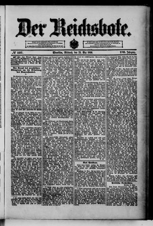 Der Reichsbote vom 28.05.1890