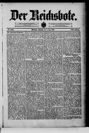 Der Reichsbote vom 04.06.1890