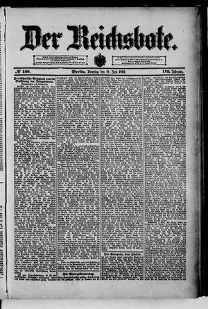 Der Reichsbote vom 10.06.1890