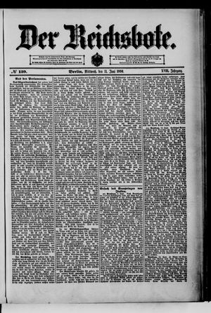 Der Reichsbote vom 11.06.1890