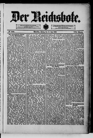 Der Reichsbote vom 13.06.1890
