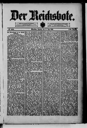 Der Reichsbote vom 17.06.1890