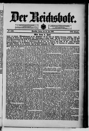 Der Reichsbote vom 20.06.1890