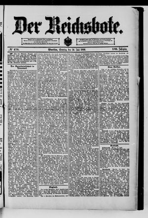 Der Reichsbote vom 20.07.1890
