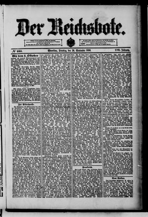 Der Reichsbote vom 30.09.1890