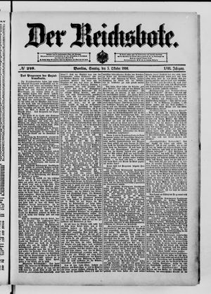 Der Reichsbote vom 05.10.1890