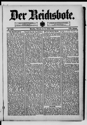 Der Reichsbote vom 15.10.1890