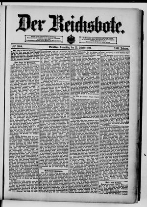Der Reichsbote vom 23.10.1890