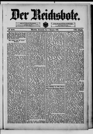 Der Reichsbote vom 01.11.1890