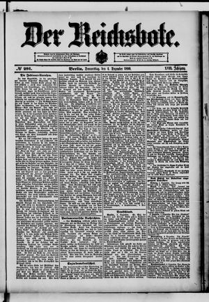 Der Reichsbote vom 04.12.1890