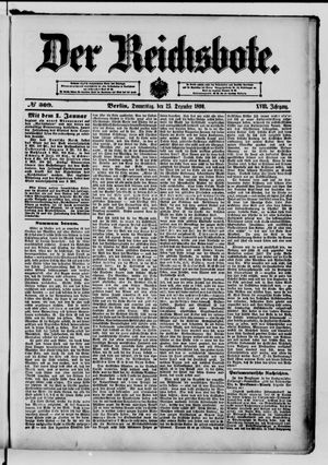 Der Reichsbote vom 25.12.1890