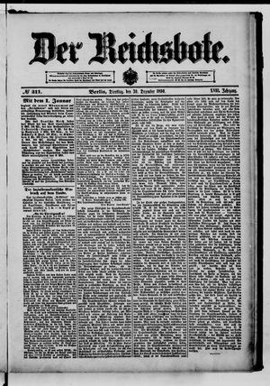 Der Reichsbote vom 30.12.1890