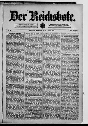 Der Reichsbote vom 10.01.1891