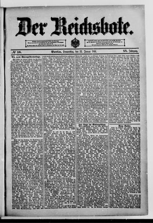Der Reichsbote on Jan 22, 1891