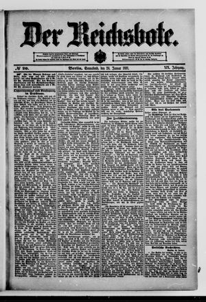 Der Reichsbote on Jan 24, 1891