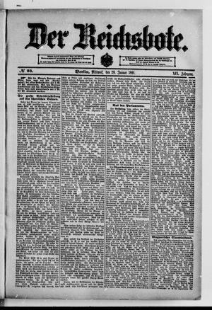 Der Reichsbote on Jan 28, 1891