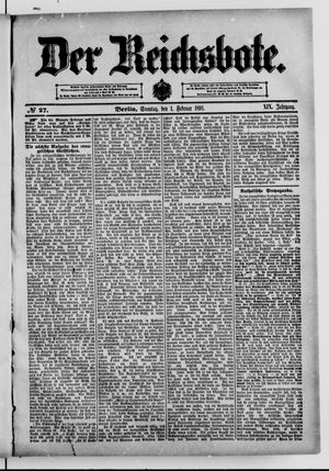 Der Reichsbote vom 01.02.1891