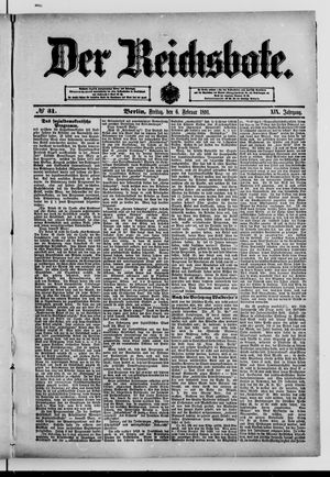 Der Reichsbote vom 06.02.1891