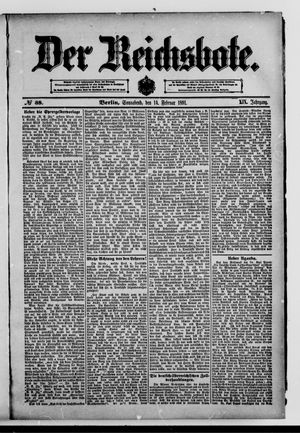 Der Reichsbote vom 14.02.1891