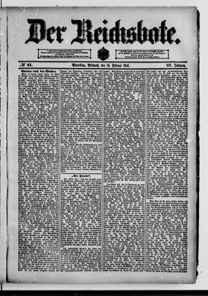 Der Reichsbote on Feb 18, 1891