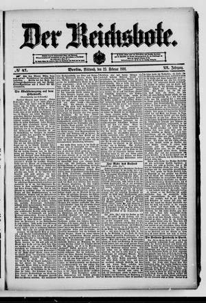 Der Reichsbote vom 25.02.1891