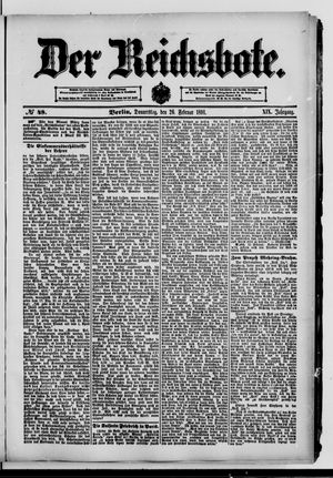 Der Reichsbote on Feb 26, 1891