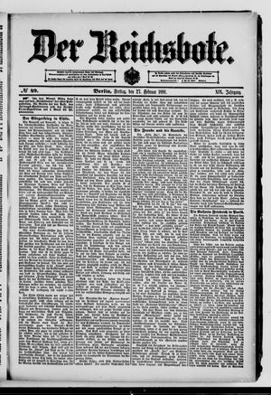 Der Reichsbote on Feb 27, 1891
