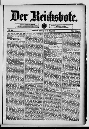 Der Reichsbote vom 01.03.1891