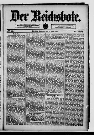 Der Reichsbote on Mar 12, 1891