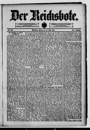 Der Reichsbote vom 13.03.1891