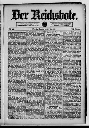 Der Reichsbote on Mar 15, 1891