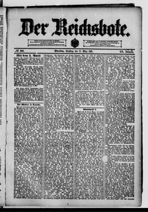Der Reichsbote vom 17.03.1891