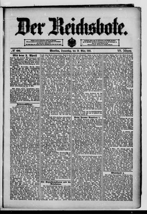 Der Reichsbote on Mar 19, 1891