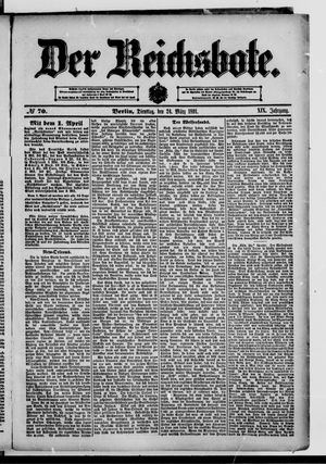 Der Reichsbote on Mar 24, 1891