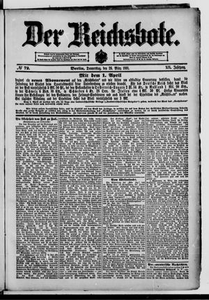 Der Reichsbote on Mar 26, 1891
