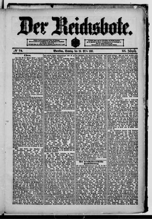 Der Reichsbote on Mar 29, 1891